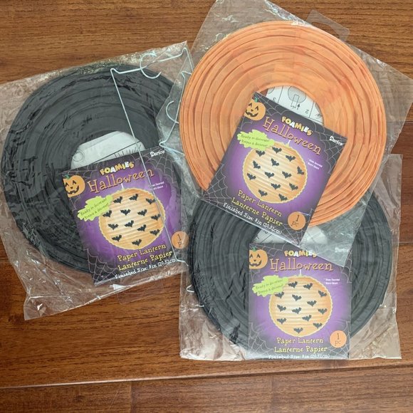 HALLOWEEN DECORATIONS Spider Web paper lanterns Glow Freaky Fabric Cheesecloth - Picture 2 of 10